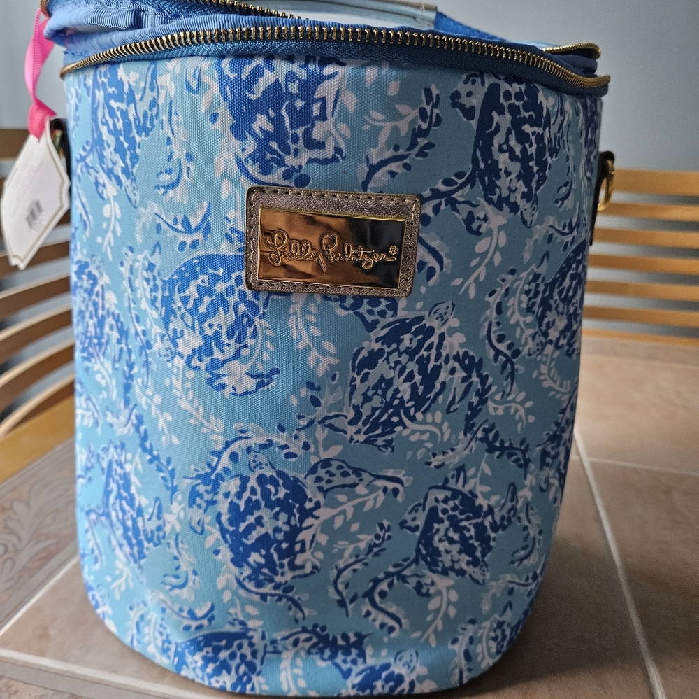 Lilly Pulitzer Beach Cooler-- approx: 11 x 8 inches.